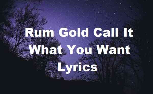 Rum Gold Call It What You Want Lyrics