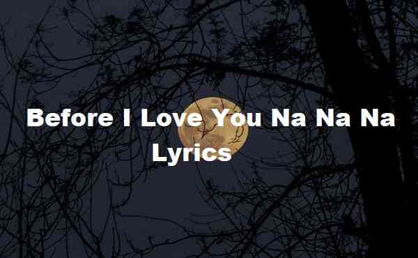 Before I Love You Na Na Na Lyrics